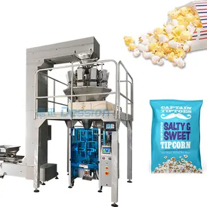 Automatic High Quality High Speed Snack Food Packaging Machine For 50g Potato Crisps 500g Microwave Popcorn Bag Packing Machine