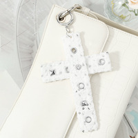 Rivets en tissu et œillets métalliques tendance et minimalistes pour la fabrication de porte-clés et pendentifs de sac DIY