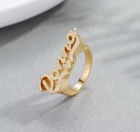 Bague personnalisée pour femme avec plaque nominative 3D – Cadeau d'anniversaire – Bagues avec nom sur mesure