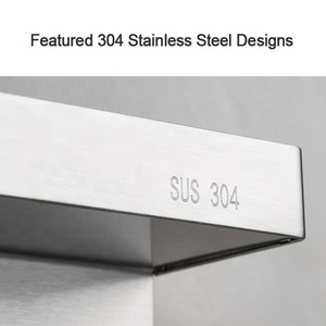 Triều Châu lối vào phòng tắm nhà bếp lưu trữ cửa SS kim loại màu đen tự dính tường áo móc chìa khóa Kệ Rack với 5 móc - Product Image 6