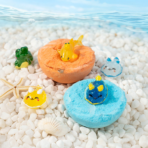 Bombas de Baño para Niños Serie Océano, 12 Fragancias, con Juguete en el Interior, Resina, Ingredientes Naturales, Bombas de Baño Efervescentes para Niños, Ideales para Regalo - Product Image 1