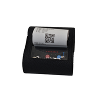 Mini imprimante thermique d'étiquettes portable Bluetooth sans fil 80mm avec étui en cuir Imprimante de codes-barres de reçus mobile pour téléphone portable