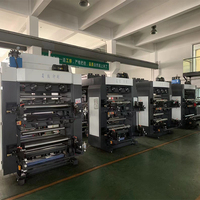 Machine d'impression flexographique haute vitesse pour films plastiques OPP, PE, LDPE, HDPE, imprimante d'emballage rouleau à rouleau pour sacs de courses