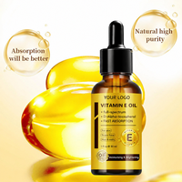 Sérum Huile de Vitamine E Personnalisé OEM ODM Marque Privée Naturel à Absorption Rapide Hydratant Éclaircissant pour Peau, Cheveux et Ongles