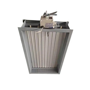 Válvula de escape de humos eléctrica de 70 grados, montada en techo, rectangular, de acero galvanizado anticorrosión, pieza para HVAC - Product Image 1