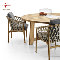 Tables et chaises de fête en teck, ensemble de Table basse, de Restaurant, de Patio, mobilier d'extérieur
