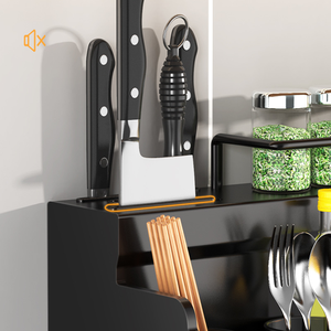 <span class=keywords><strong>Portaspezie</strong></span> da parete in <span class=keywords><strong>acciaio</strong></span> inossidabile con Organizer per coltelli staccabile da cucina - Product Image 6