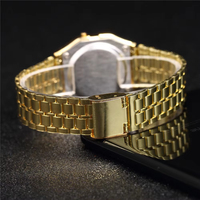 Jam Tangan Mewah Digital untuk Pria Jam Tangan Olahraga Tahan Air Jam Tangan LED Emas Wanita