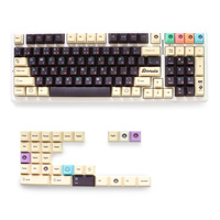 Sweet Donuts Keycaps Durable Pbt 129 Keys Dye-Sub Cherry Profile Keycaps for 61/87/104/108 Mx Switch Mechanical Keyboard