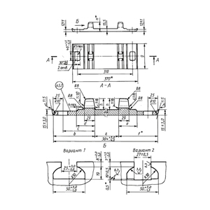Nhà máy Đường Sắt KB-65 tấm đường sắt dưới các bộ phận theo dõi không có chi phí đúc cho đường sắt Nga - Product Image 5