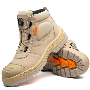 Botas de seguridad SFA3 de cuero beige, con suela antipinchazos, calzado de seguridad para exteriores, venta al por mayor, MOQ, botas de seguridad al por mayor - Product Image 2