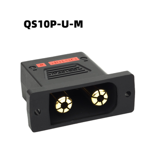 QS10P-U ขั้วต่อป้องกันประกายไฟพร้อมแผ่นยึดแบบล็อค, ปลั๊กกระแสสูง 130A-180A สำหรับแบตเตอรี่โดรน FPV และโมเดลการบิน - Product Image 2