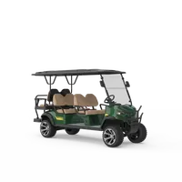 Voiture de golf à batterie 6 places, buggy de golf certifié CE avec vitesse de fabrication de 40 km/h, autonomie de 50-70 km