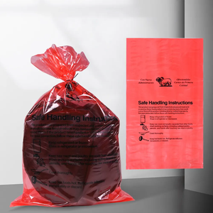 Cao đâm thủng kháng độ dày lớn y tế rác Biohazard túi nhựa <span class=keywords><strong>20L</strong></span> Đỏ xử lý sinh học y tế chất thải Túi - Product Image 1