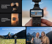 Fotocamera Gimbal Tascabile da 1 Pollice con Controllo Gestuale, Ricarica Rapida, Video 4K/240fps, Schermo Rotante da 2 Pollici, Fotocamera Portatile