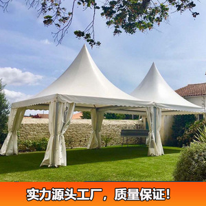 Carpa de Techo Puntiagudo para Exteriores, Estilo Europeo, para Fotografía de Bodas, Carpa Blanca para Exposiciones, Eventos, Publicidad, Ferias de Autos, de Aluminio - Product Image 2