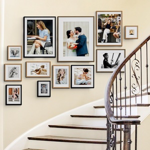 กรอบรูปไม้โอ๊ค<span class=keywords><strong>ธรรมชาติ</strong></span>ขนาด 8x8 นิ้ว ผิวด้าน พร้อมแผ่นรองรูปขนาด 4x4 นิ้ว สำหรับตั้งโต๊ะและแขวนผนัง - Product Image 5