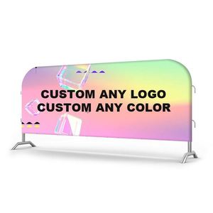 Portable Customizable Durable Polyester Fabric Event Barrier Covers for Crowd Control Barricades - Product Image 3