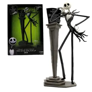 The Nightmare Before Christmas Jack Skellington Platform Model kartun Halloween hadiah Action Figure mainan Vinyl Figurine Doll