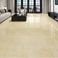 Carreaux de sol en céramique gris antidérapants, design moderne, 600x600, aspect marbre brillant, pour salon et salle de bain