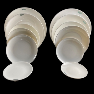 Rắn Trắng melamine đồ ăn nhựa thiết lập tùy chỉnh nhà máy bán buôn cho nhà hàng tự chọn phục vụ sâu súp tấm thiết kế đồng bằng - Product Image 2