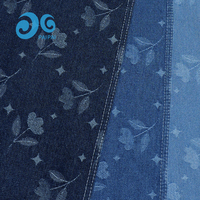 Tissu Denim Jacquard Motif Géométrique Audacieux Tissé Personnalisé 300 Mètres MOQ Écologique pour Robes et Vestes Garçons Filles Femmes