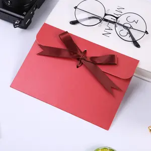 papier veranstalter umschlag rosa Suppliers-Kunden spezifischer wieder verwendbarer Karton bogen umschlag für Organizer-Geschenke