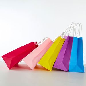 Bolsa de Papel Kraft Marrón Reciclable con Asas Retorcidas para Supermercados, Tiendas de Ropa y Joyería, Pizzerías, Lecherías, Regalos, con Logotipo Empresarial Personalizado - Product Image 2