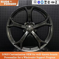Jantes forgées GUDE 1137 personnalisées en 6061-T6, 20x10.5 5x114.3 CB66.1, légères, finition noir brillant, compatibles avec INFINITI Q50 2014-2018
