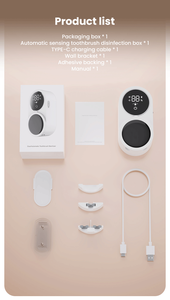 Stérilisateur dentaire oral USB Type-C mural de voyage en plastique, alimenté par batterie, avec batterie de 1800 mAh - Product Image 4