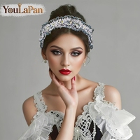 YouLaPan – bandeau de mariage brillant pour femmes, tissage de perles fait à la main, accessoires pour cheveux pour banquet, danse, fête, YXA111