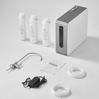 Purificador de Agua Eléctrico Bajo Fregadero para el Hogar, Sistema de Ósmosis Inversa (RO) de 400-800 Galones, Ionizador Alcalino, Máquina de Filtración de 5 Etapas para Hotel y Coche