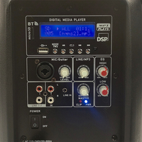 Ensemble combiné Système de sonorisation portable alimenté de 12 pouces Haut-parleur de karaoké Boîte de son pour fête - BT/USB/FM/Télécommande/support