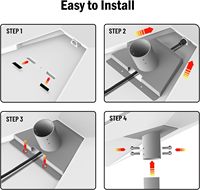 Kit de montage mural et de toit réglable en acier inoxydable pour antenne Starlink Gen 3, adaptateur de poteau, support métallique extérieur, personnalisé OEM ODM