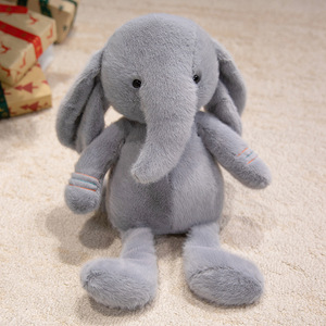 Nouvel arrivage d'éléphant en peluche <span class=keywords><strong>famille</strong></span> Animal en peluche oreiller de couchage PP coton remplissage doux Simulation éléphant jouet poupée mariage - Product Image 1