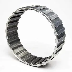 300mm Concertina Razor Barbed Steel Wire Durable Security Fencing Material