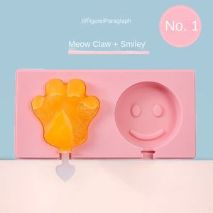 Hausgemachte Eisform Box mit Bären form Silikon deckel Cartoon Eis schale DIY Eismaschine Werkzeug Silikon Eis kübel form - Product Image 3