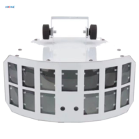Lumière LED Laser Papillon RGBW Double Couche DMX512, Effet Sonore Actif pour DJ, Scène, Discothèque, Club, Fête, Mariage, Bar