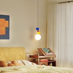 Creative Pendant Light Glass Shade Led <b>Bulb</b> White Color For Bedroom Home Decor Chandelier Ceiling Lamp 220V - Product Image 4