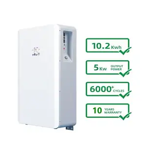 Système solaire hybride tesla, panneau solaire, batterie lifepo4, 10kwh, 48v, 200ah, installation murale et hors réseau,