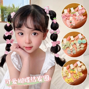 BPHNE per bambine e bambine con fiocco per capelli rosa principessa fascia di gomma anelli di gomma per bambini accessori per capelli - Product Image 3