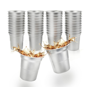 Gobelet métallique réutilisable personnalisé de 32 oz en aluminium pour bière, boissons froides, fêtes, stades, avec logo et étiquette - Product Image 1