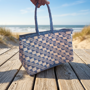 Sac fourre-tout tissé Liset à fleurs pour femme, sac à bandoulière décontracté, sac à main tissé grande capacité pour la plage et les voyages - Product Image 2