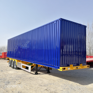 Nuevo Semirremolque de Caja Seca para Contenedores de Carga, Totalmente Cerrado, de 3 Ejes, Camión Portacontenedores de 60 Toneladas - Product Image 3