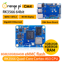 Orange Pi CM4 4GB 8GB RK3566 WIFI5-BT5 Orangepi CM4 1GB 2GB RAM 8GB 32GB 64GB Emmc en option pour Orange Pi Compute Module 4