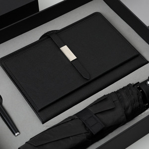 Quà Tặng Sang Trọng Người Đàn Ông Kinh Doanh Bộ Quà Tặng A5 PU Leather Bìa Máy Tính Xách Tay Hộp Quà Tặng Với Logo Bao Gồm Phích Cup Ô Máy Tính Xách Tay - Product Image 4