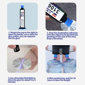 Wanjian 55-65ความแข็งและ4000กับ32000 CPS คริสตัลใสยูวีเรซิ่นสำหรับงานฝีมือ DIY และการผลิตเครื่องประดับ - Product Image 5