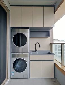 Jingshun bespoke เฟอร์นิเจอร์วิลล่าตู้เครื่องซักผ้าเฟอร์นิเจอร์บิวท์อินฟรีออกแบบตามสั่งโรงงานให้คำปรึกษา enf - Product Image 3