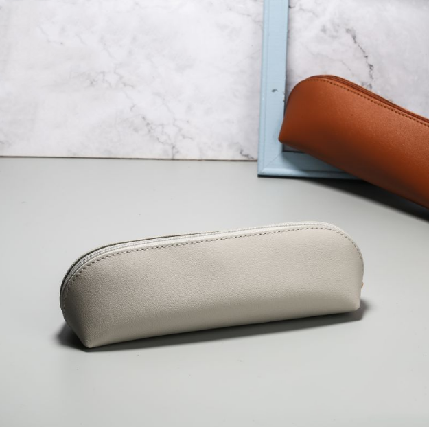 Дорожный дизайнерский кожаный деловой пенал для карандашей, сумка для ручек из искусственной кожи, портативный пенал