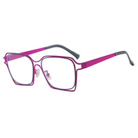 Gafas de Moda para Mujer con Marco Metálico, Gafas Ópticas de Diseño de Lujo, Gafas de Luz Azul de Alta Calidad al por Mayor